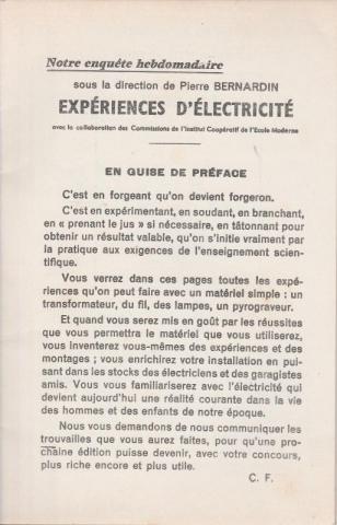 Pierre Bernardin et le tâtonnement expérimental